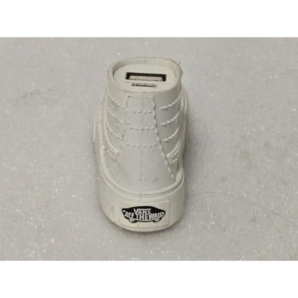 Vans Sk8-Hi White Skateboard Shoes Portable USB Charger Power‎ Bank For Apple